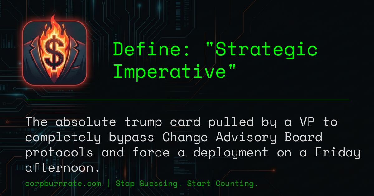 The corporate definition of Strategic Imperative
