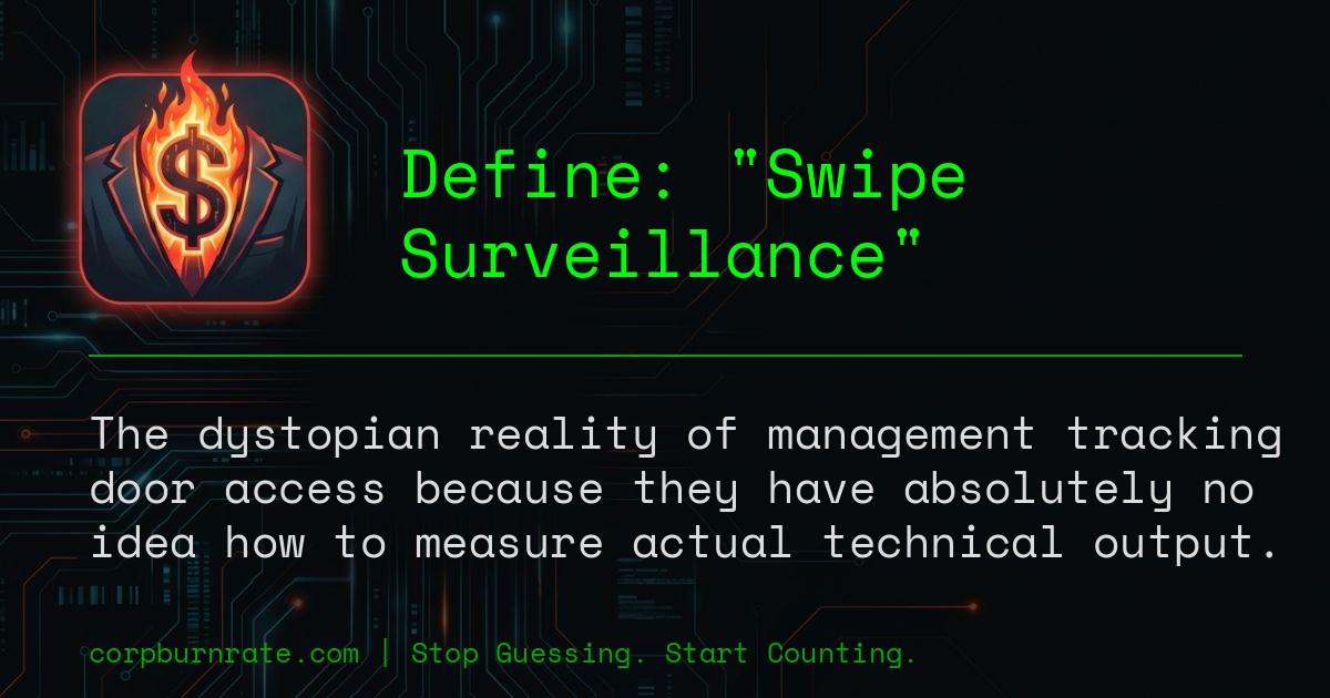 The corporate definition of Swipe Surveillance