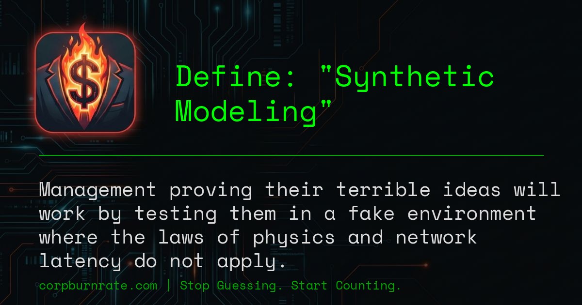 The corporate definition of Synthetic Modeling