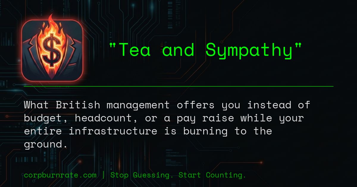 The corporate definition of Tea and Sympathy