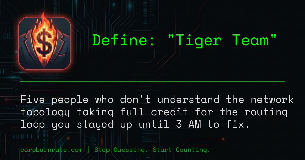 The corporate definition of Tiger Team