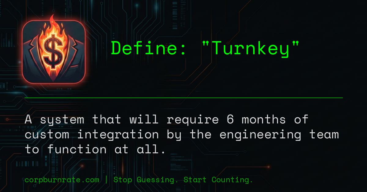 The corporate definition of Turnkey