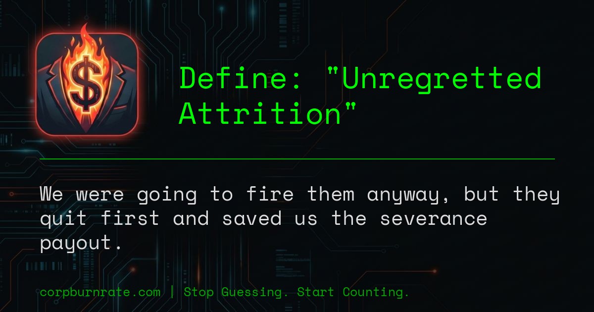 The corporate definition of Unregretted Attrition