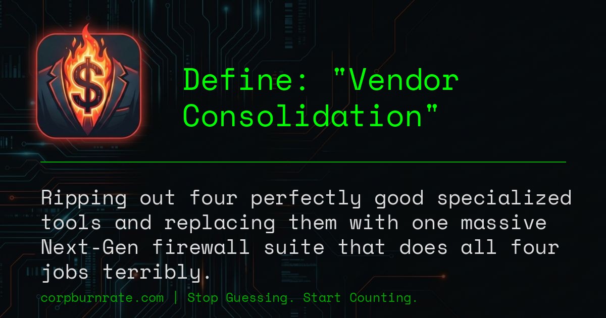 The corporate definition of Vendor Consolidation