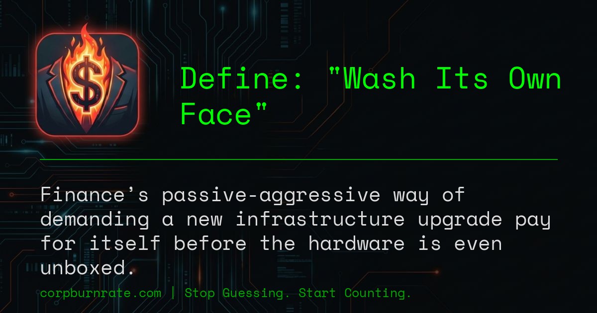 The corporate definition of Wash Its Own Face