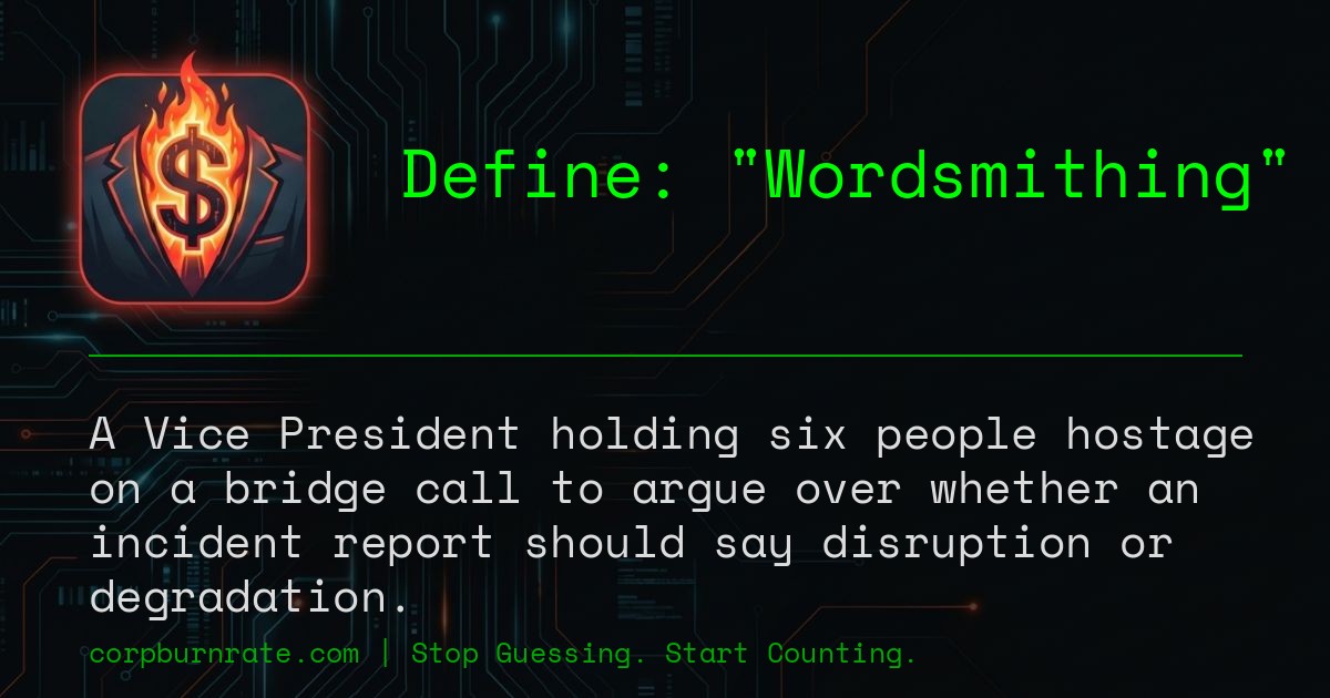 The corporate definition of Wordsmithing