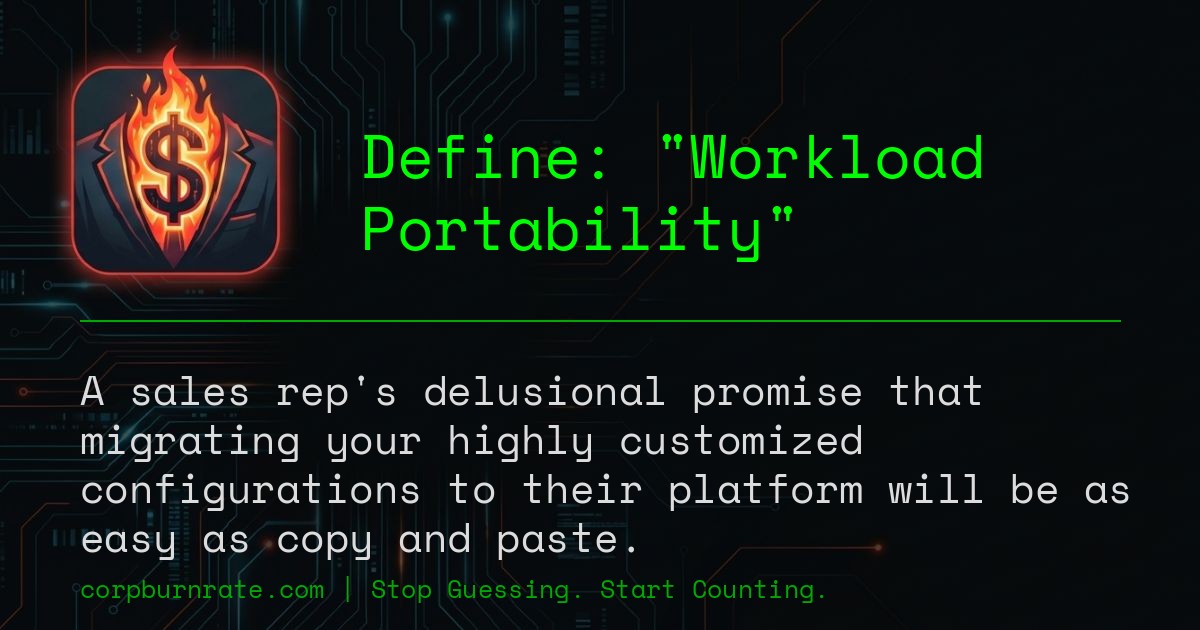 The corporate definition of Workload Portability