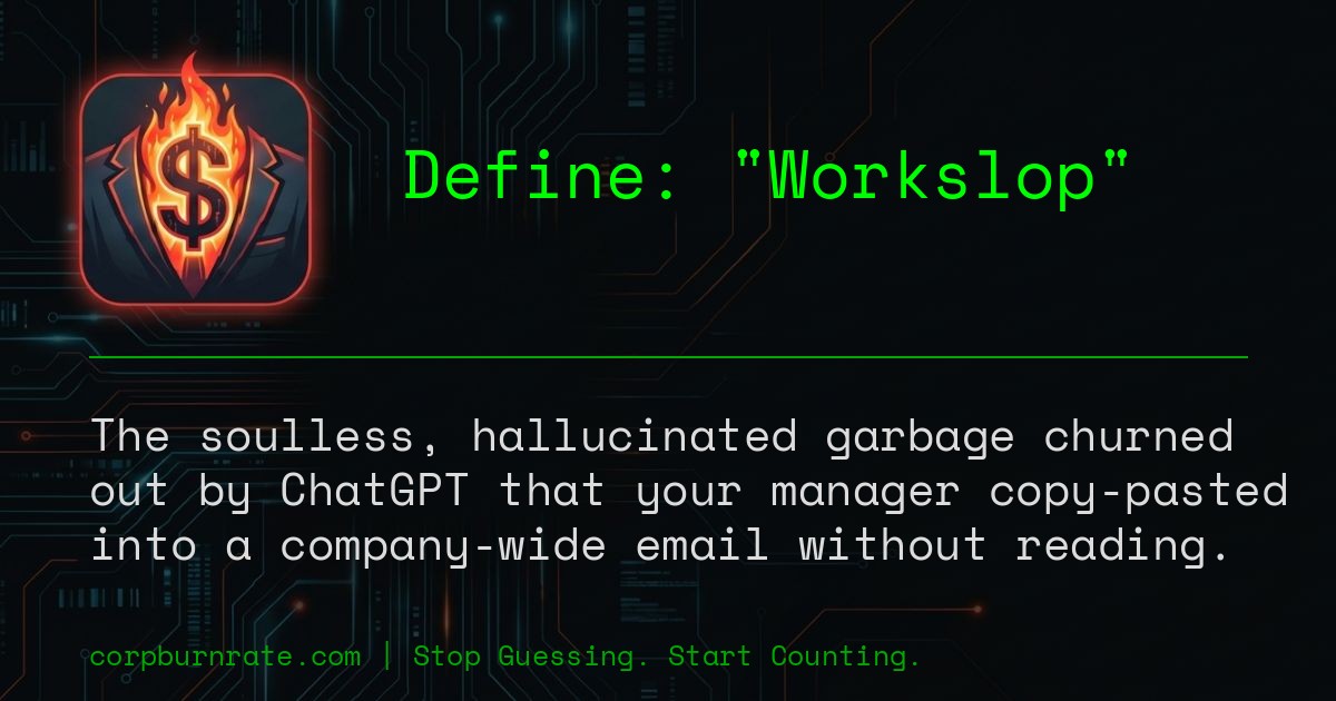 The corporate definition of Workslop