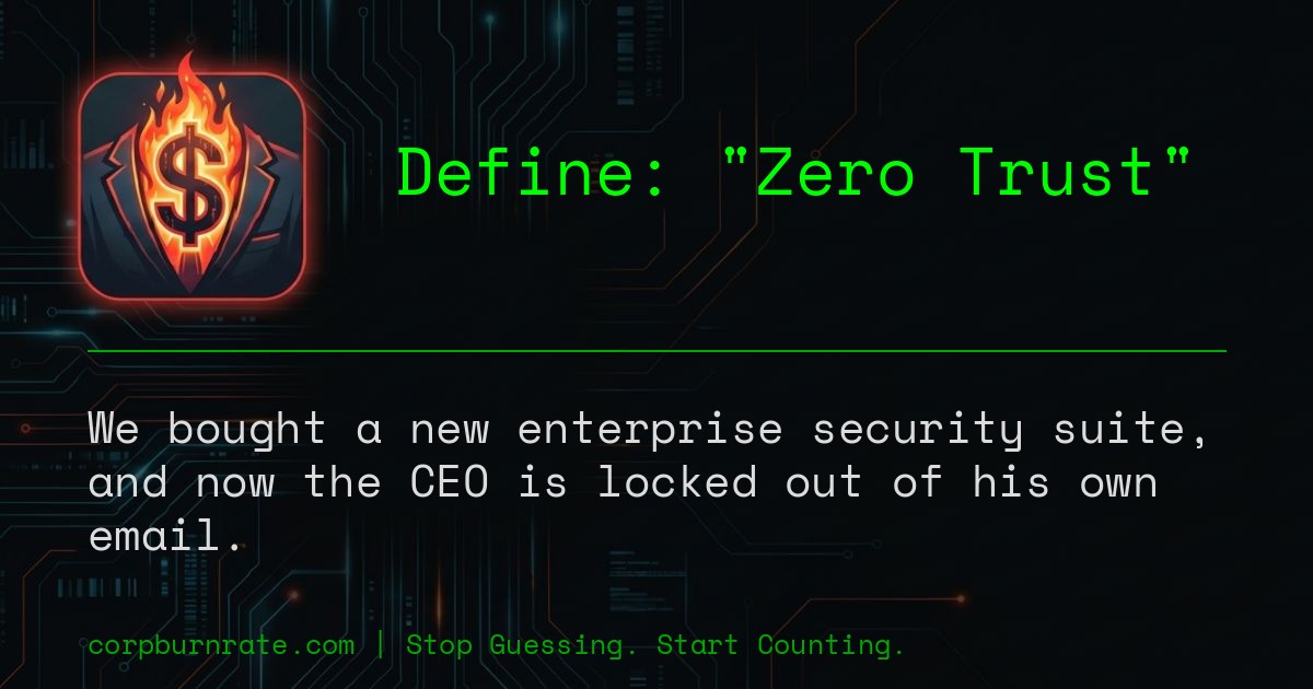 The corporate definition of Zero Trust